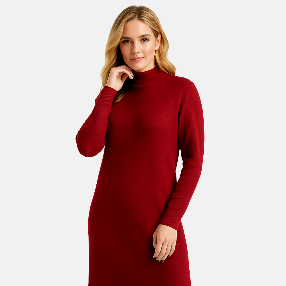 Women’s Ribbed Knit Sweater Dress